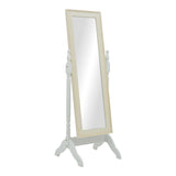 Oglinda cu suport Joliene, Alb, 55x50x160 cm