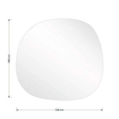 Oglinda de perete cadru less 1, Negru, 49x52 cm, detaliu produs