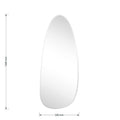 Oglinda de perete Irregular 3, Alb, 50x120 cm, detaliu produs