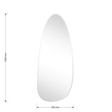 Oglinda de perete Irregular 3, Alb, 50x120 cm