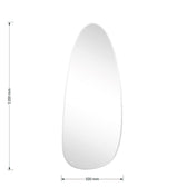 Oglinda de perete Irregular 3, Alb, 50x120 cm, detaliu produs