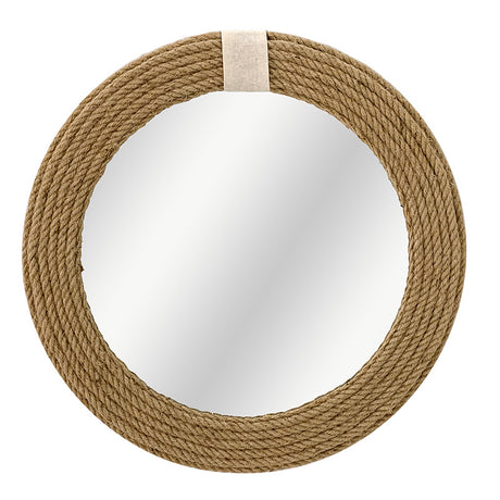 Oglinda de perete Rope, Natural, 60x60 cm