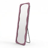 Oglinda de podea Lezour, Catifea, 50x170 cm - Roz