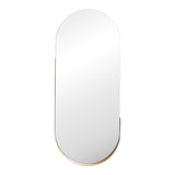 Oglinda decorativa Asteria, Metal, 45x5x105 cm - Auriu