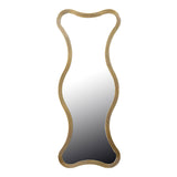 Oglinda decorativa Boulen, Lemn, auriu, 51x126 cm