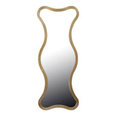 Oglinda decorativa Boulen, Lemn auriu, 51x126 cm