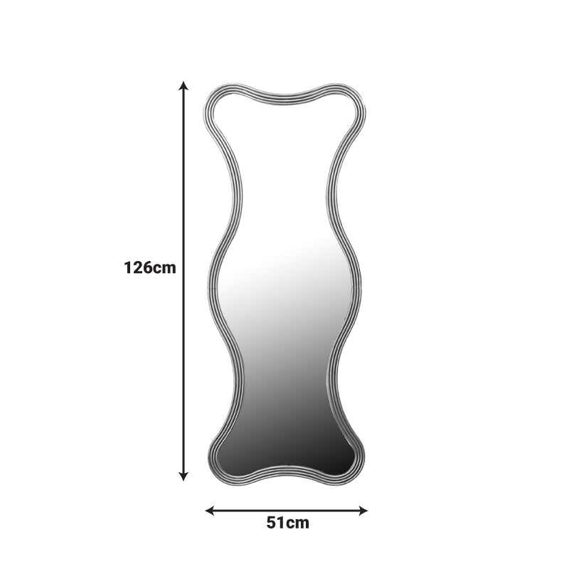 Oglinda decorativa Boulen, Lemn, auriu, 51x126 cm