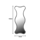 Oglinda decorativa Boulen, Lemn, auriu, 51x126 cm, imagine suplimentara