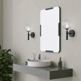 Oglinda decorativa Code Mirror - Black, Negru, 2x70x50 cm