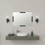 Oglinda decorativa Code Mirror - Black, Negru, 2x70x50 cm