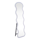 Oglinda decorativa Dural, Negru - Alb, 50x30x160 cm - Alb