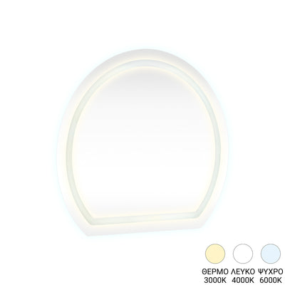 Oglinda decorativa Enira, 59.5x2.8x59.5 cm Pakoworld, imagine principala produs, Oglinda Decorativa, dimensiuni 59.5 2.8 59.5 cm
