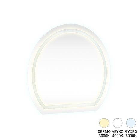 Oglinda decorativa Enira, Multicolor, 60x60 cm