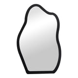 Oglinda decorativa Evanthia, MDF, Negru, 36x2x56 cm