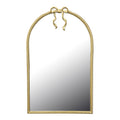 Oglinda decorativa Frensia, Lemn Aurit, 58x93 cm