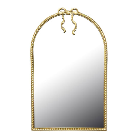 Oglinda decorativa Frensia, Lemn Aurit, Auriu, 58x93 cm