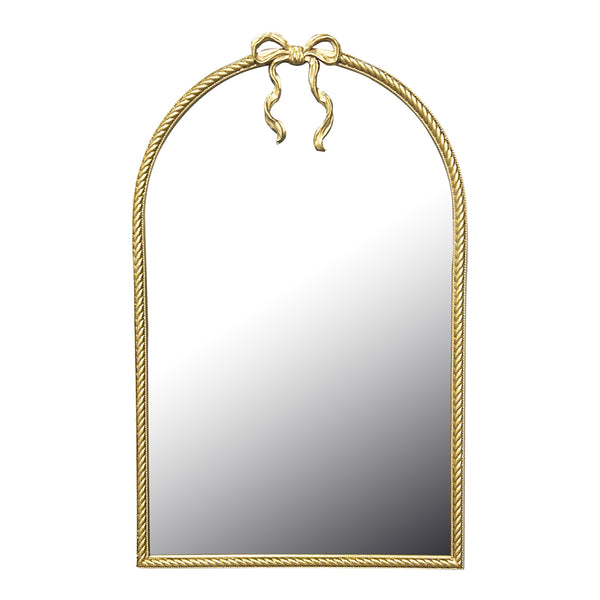 Oglinda decorativa Frensia, Lemn Aurit, Auriu, 58x93 cm