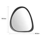 Oglinda decorativa Ione, MDF, 55x3x60 cm - Negru