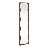 Oglinda decorativa Jenia, Natural - Nuc, 40x40x160 cm - Nuc