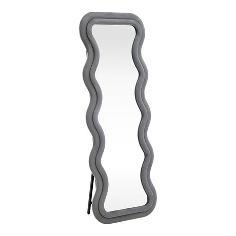 Oglinda decorativa Kerly, Bej - Gri, 60x33x160 cm