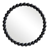 Oglinda decorativa, Lemn, Negru, 60 cm, 60x5x60 cm - Negru