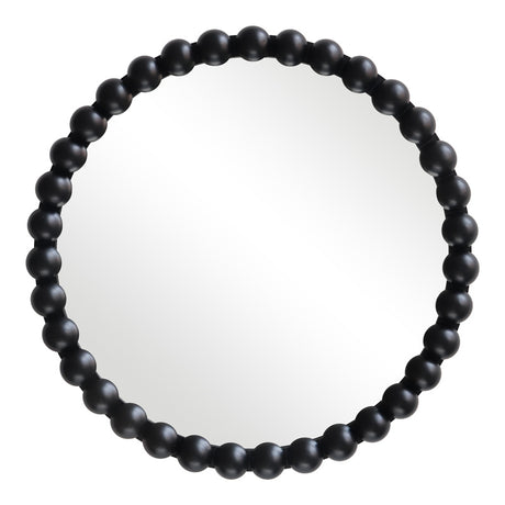 Oglinda decorativa, Lemn, Negru, 60 cm, 60x5x60 cm