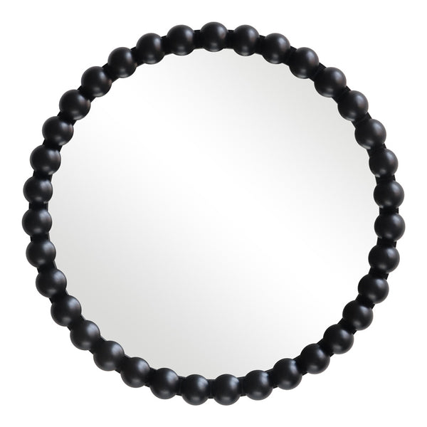 Oglinda decorativa, Lemn, Natural - Negru, 60 cm, 60x5x60 cm