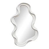 Oglinda decorativa Liquid cu rama, alba, 26x39 cm, detaliu produs