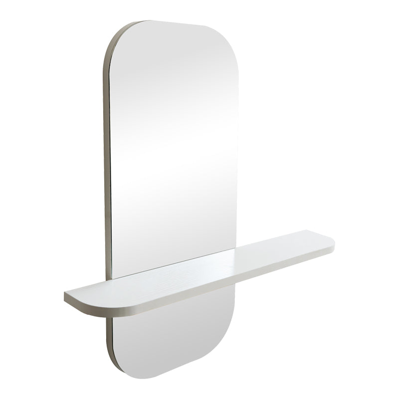 Oglinda decorativa Lunaria, MDF, 60x12x60 cm - Alb