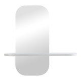 Oglinda decorativa Lunaria, MDF, 60x12x60 cm - Alb