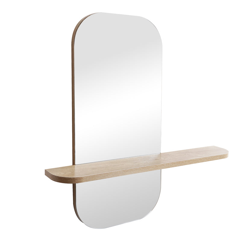 Oglinda decorativa Lunaria, MDF, 60x12x60 cm - Natural
