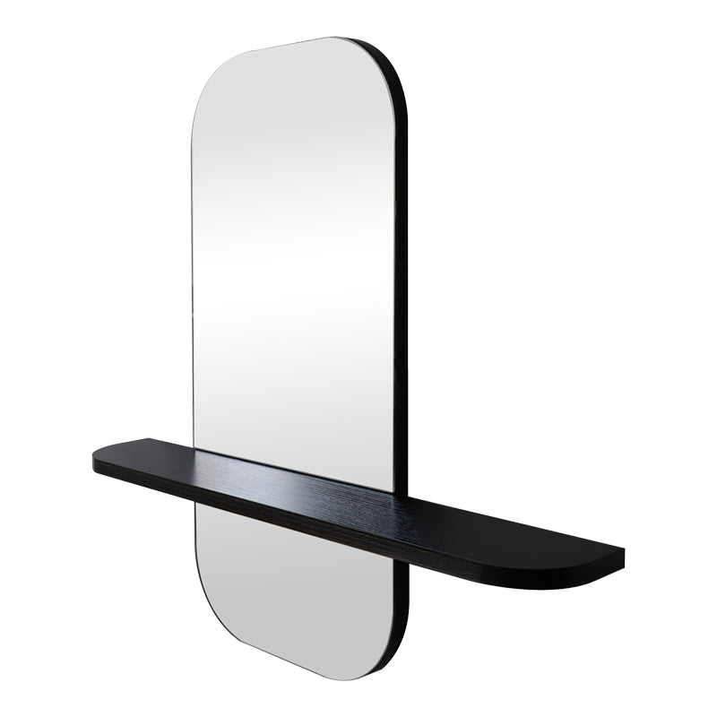 Oglinda decorativa Lunaria, MDF, 60x12x60 cm - Negru