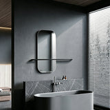 Oglinda decorativa Lunaria, MDF, 60x12x60 cm - Negru