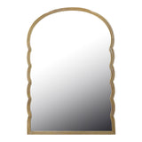 Oglinda decorativa Megike, Lemn, Auriu, 60x90 cm