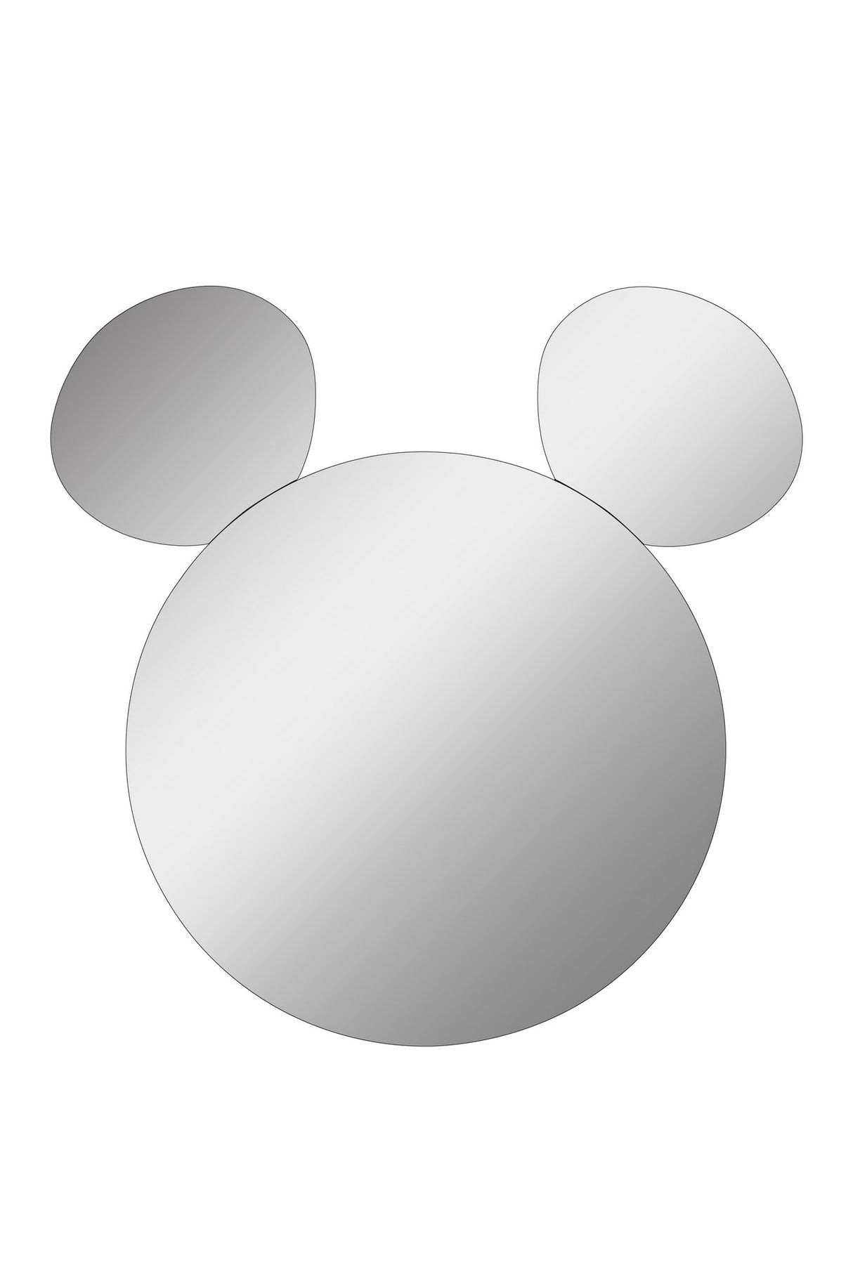 Oglinda decorativa Mickey Mirrorland, roz - alb - galben, 53x50 cm - Galben