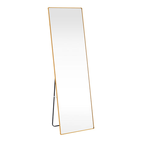 Oglinda decorativa Moira, Negru - Auriu, 50x28x160 cm