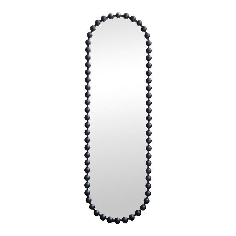 Oglinda decorativa Myrtus, Metal, 40x3x160 cm - Negru