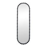 Oglinda decorativa Myrtus, Metal, 40x3x160 cm - Negru