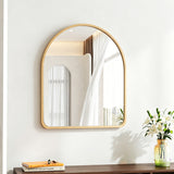 Oglinda decorativa Selene, MDF, 46x2x60 cm - Natural