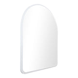 Oglinda decorativa Selene, Metal, Alb, 46x2x60 cm