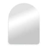 Oglinda decorativa Selene, Metal, Alb, 46x2x60 cm