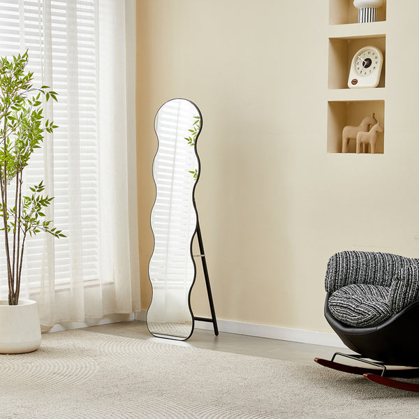 Oglinda decorativa Waven, 38x28x148 cm