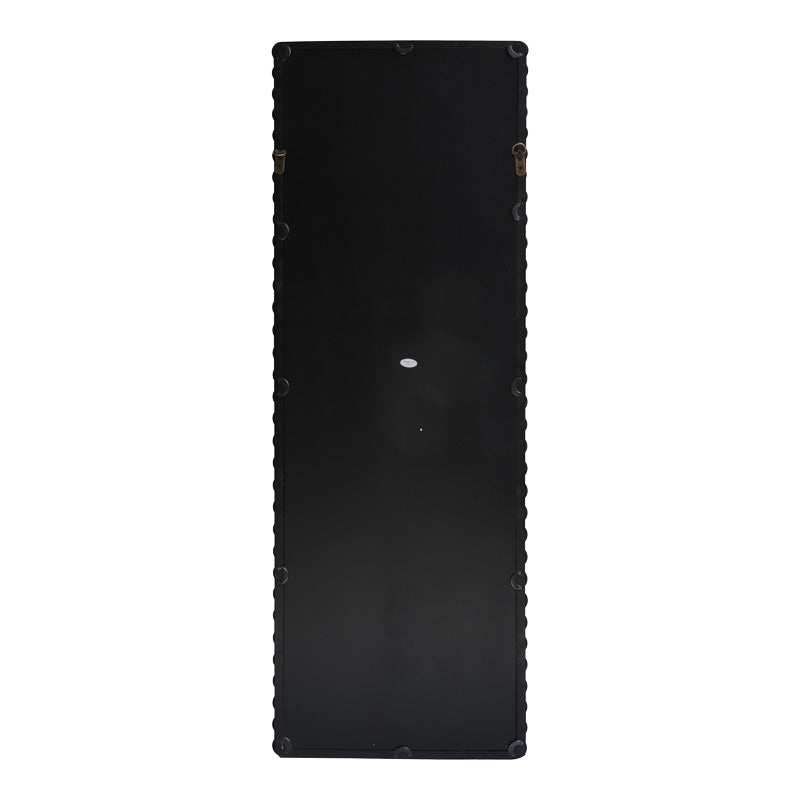 Oglinda din lemn cu finisaj Natural Ledalo, Lemn, 45x130 cm - Negru