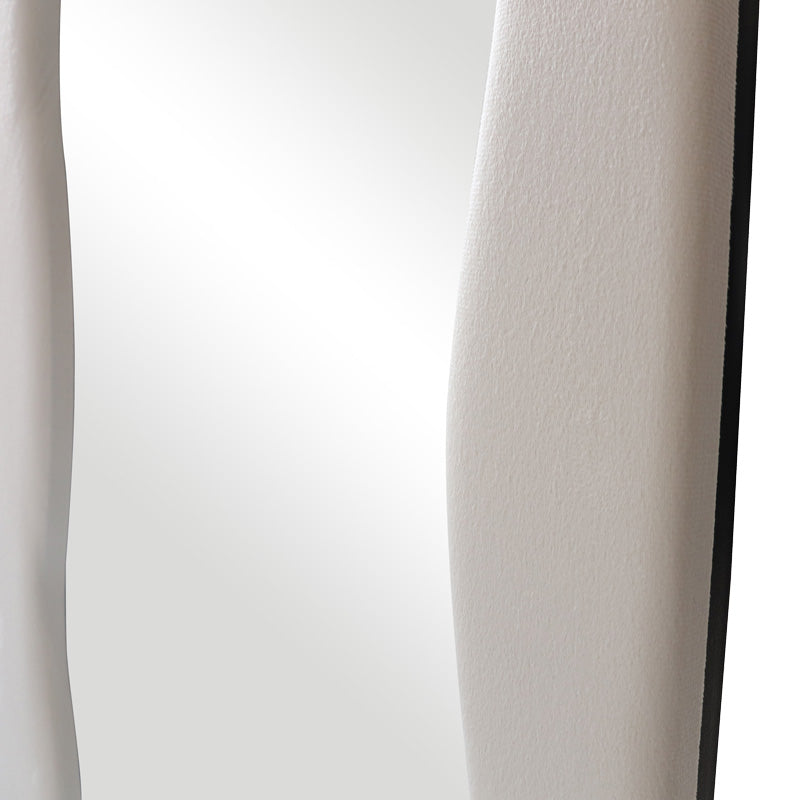 Oglinda de podea Lezour, Catifea, 50x170 cm - Alb