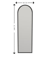 Oglinda Emma, 160x50 cm - Negru