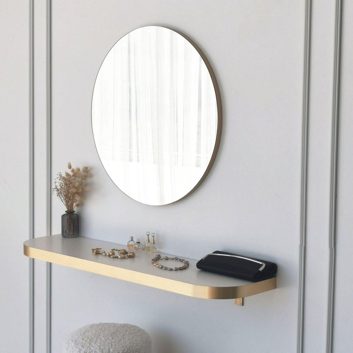 Oglindă Gold 60, Aur, 2x60x60 cm