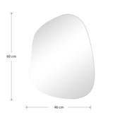 Oglinda Irregular 4, Alb, 46x60 cm