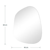 Oglinda Irregular 4, Alb, 46x60 cm, perspectiva suplimentara