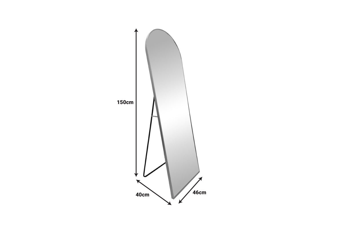 Oglinda Lorens, Aluminiu, Argintiu, 46x40x150 cm - Gri