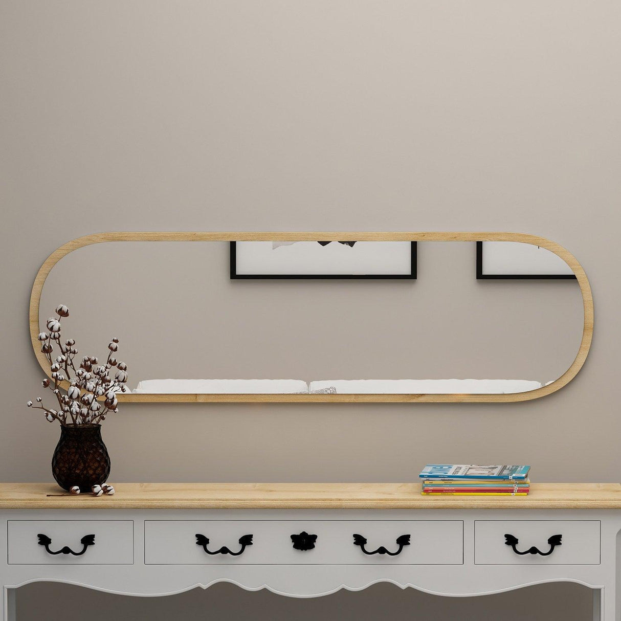 Oglindă Magnum - Natural, Natural, 2x120x40 cm